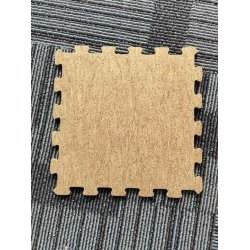 Waterdichte natuurkurkpuzzels 6x300x300mm - vloer voor kinderen, gym, oefeningen, sauna, enz.