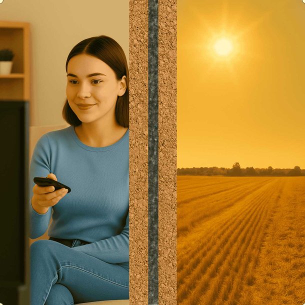 Varmeisolasjonspaneler ThermoKork Home kork og PU 13x500x1000mm