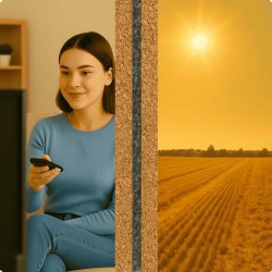 Varmeisolasjonspaneler ThermoKork Pro kork og PU 15x500x1000mm