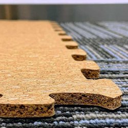 Waterdichte natuurkurkpuzzels 6x300x300mm - vloer voor kinderen, gym, oefeningen, sauna, enz.