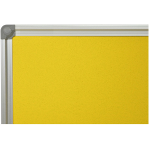 GELE kurken memobord 45x60cm met aluminium DecoLine frame