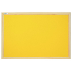 ŽUTA plutena ploča 90x120cm s a wooden frame