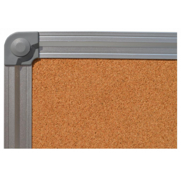 Cork pin board 50x80cm with an aluminium DecoLine frame