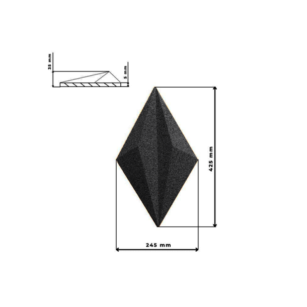 3D LINE ANTHRAZIT - dekorative und exklusive Korkwand
