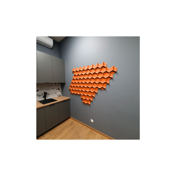 Kor&#311;is sien&#257;m ORANGE 3D HONEYCOMB
