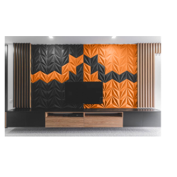 3D LINE ORANGE - dekorative und exklusive Korkwand