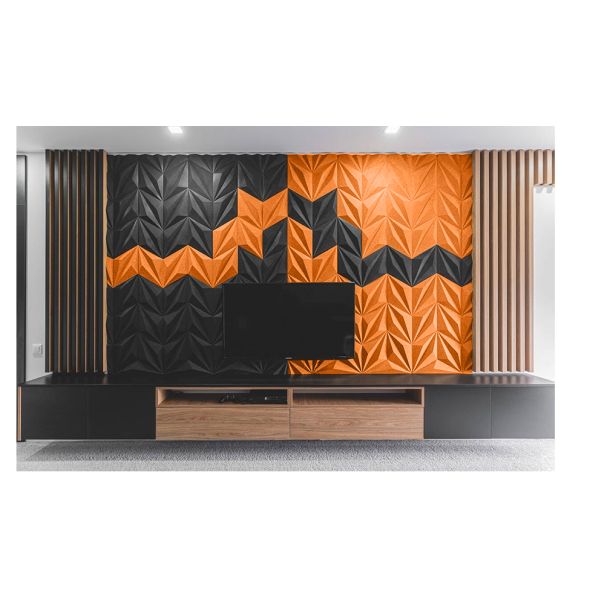 3D LINE ORANGE - dekorative und exklusive Korkwand