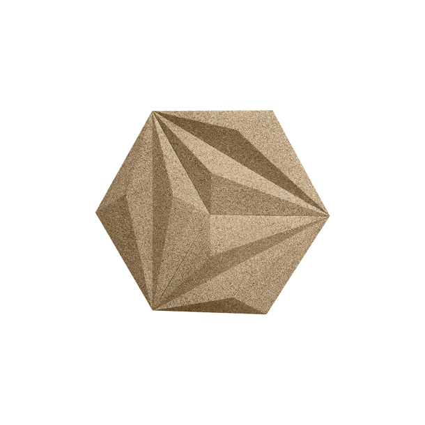 3D LINE BEIGE (RAL1001) - dekorative und exklusive Korkwand