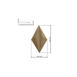 3D LINE BEIGE (RAL1001) - dekorative und exklusive Korkwand