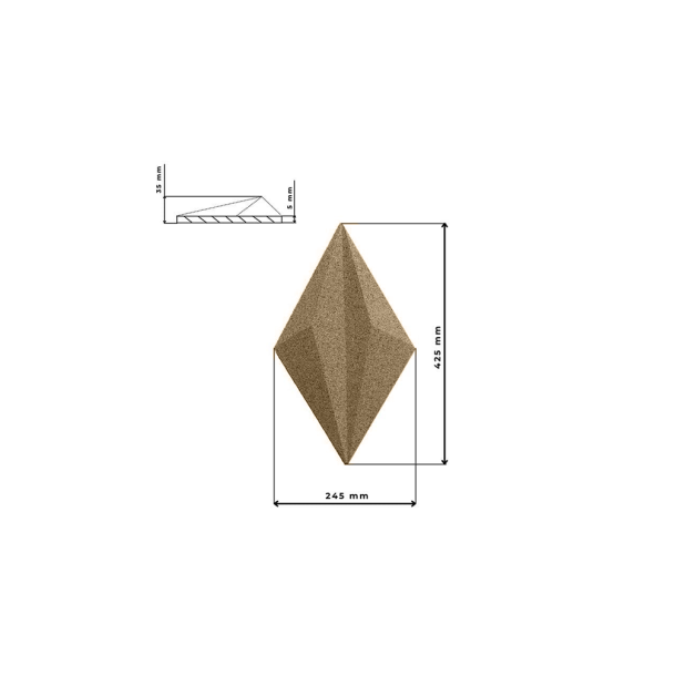 3D LINE BEIGE (RAL1001) - dekorative und exklusive Korkwand