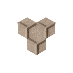 Sughero per pareti GRIGIO BEIGE (RAL 7006) 3D HONEYCOMB