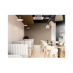 Sughero per pareti GRIGIO BEIGE (RAL 7006) 3D HONEYCOMB