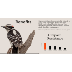 Korkov podlaha s matnm lakem MARBLE WHITE 4x300x600mm - cena za 1,98 m - BESTSELLER!