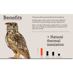 Pavimento in sughero IDENTITY MOONLIGHT Wise Cork Pure 4x300x600mm - 1,98 m