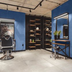 3D STRIPE BLAU - exklusiver und dekorativer Wandkork