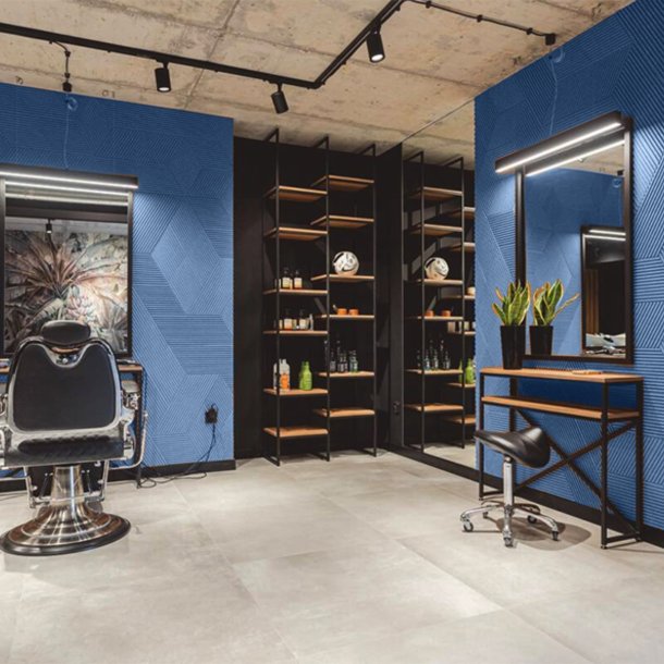 3D STRIPE BLAU - exklusiver und dekorativer Wandkork