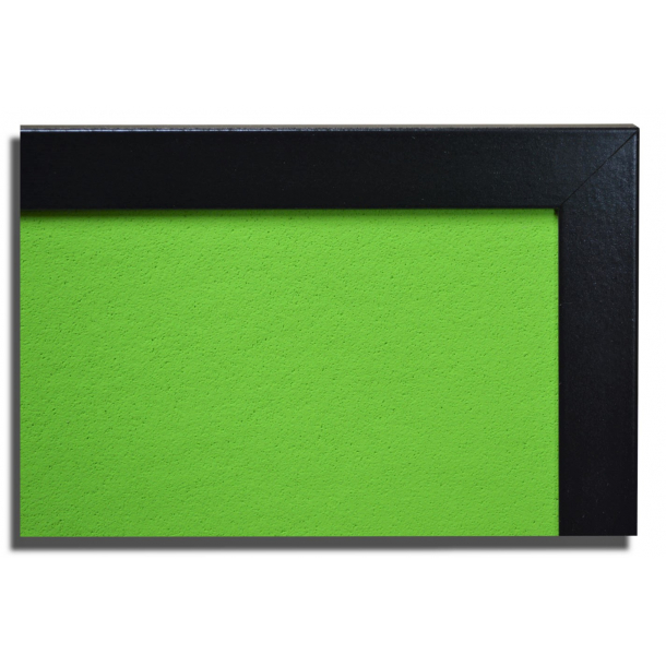 ROOD kurkbord 60x90cm in ZWARTE MDF-lijst