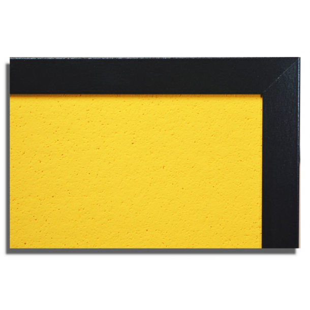 ROOD kurkbord 60x90cm in ZWARTE MDF-lijst