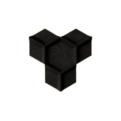 Kor&#311;is sien&#257;m MELN&#256; (RAL 7021) 3D HONEYCOMB