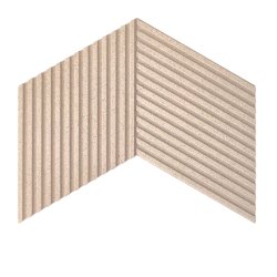 3D STRIPE WEISS - exklusiver und dekorativer Wandkork (in Anlehnung an RAL 9001)