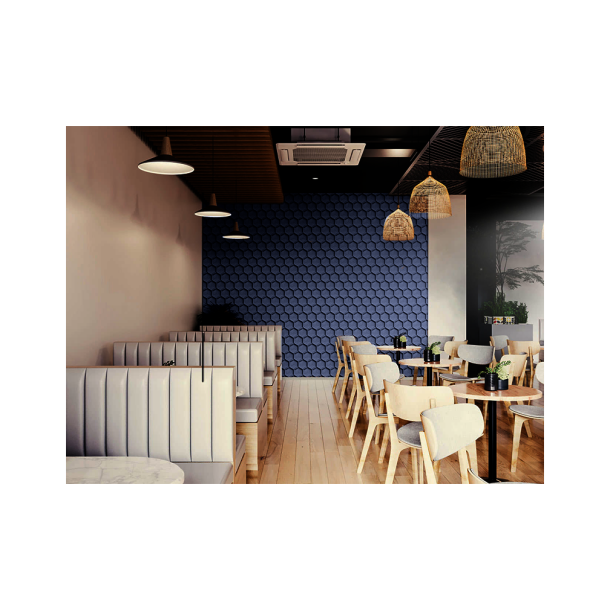 Sughero per pareti BLU SCURO 3D HONEYCOMB