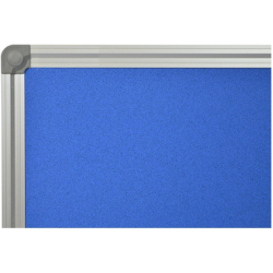 BLUE cork memo board 45x60cm with an aluminium DecoLine frame