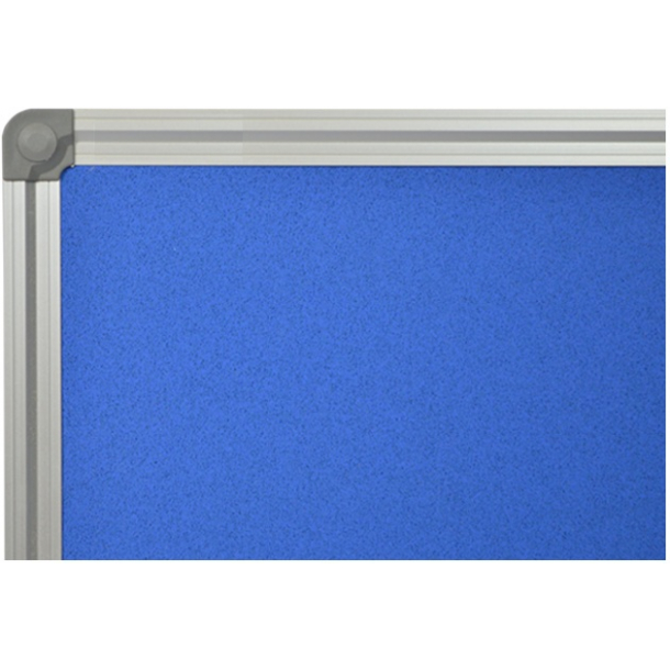 BLUE cork memo board 50x80cm with an aluminium DecoLine frame