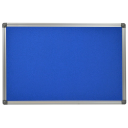 BLUE cork memo board 45x60cm with an aluminium DecoLine frame