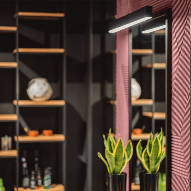 Liege mural BORDEAUX (RAL 3004) 3D STRIPE