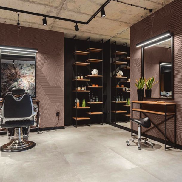 Decoratieve kurkwand BRUIN 3D STRIPE