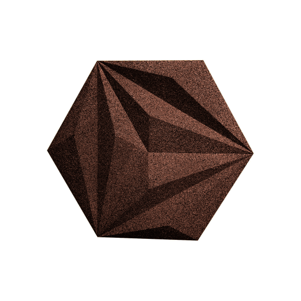 3D LINE BRAUN - dekorative und exklusive Korkwand