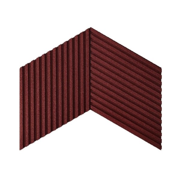 Liege mural BORDEAUX (RAL 3004) 3D STRIPE