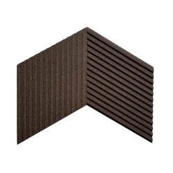3D STRIPE SCHWARZER KAFFEE - exklusiver und dekorativer Wandkork