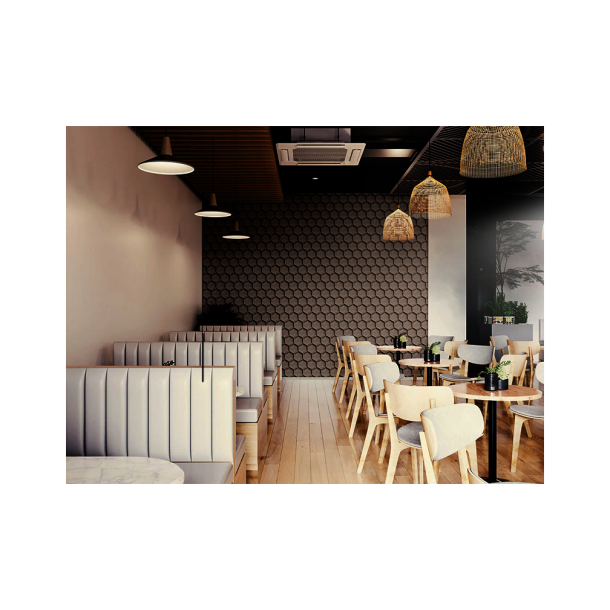 Sughero per pareti CAFF NERO 3D HONEYCOMB