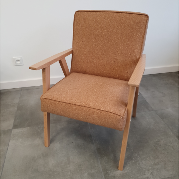 Sessel aus Naturkork und Buchenholz 60x68x83cm