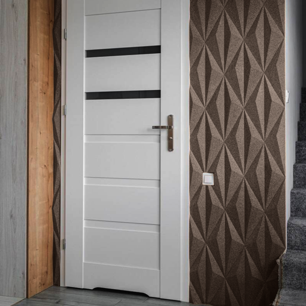 3D LINE KAFFEE - dekorative und exklusive Korkwand