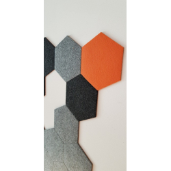 Dekorative selbstklebende Wandkork Korkplatten DECORK "TEXTIL-line" schwarz