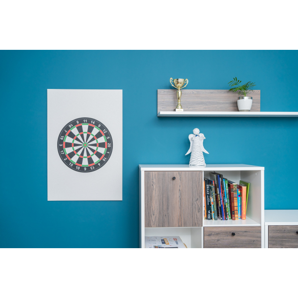 Farbige Kork-Dartscheibe - Korktafel mit Aufdruck 60x90 cm