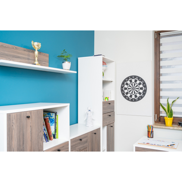 Farbige Kork-Dartscheibe - Korktafel mit Aufdruck 60x90 cm