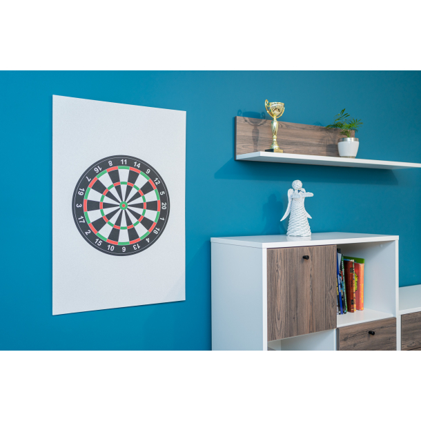 Coloured cork dartboard - Cork board with a print 60x90cm