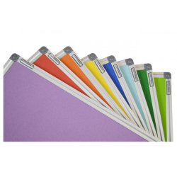 AZURE cork memo board 60x80cm with an aluminium DecoLine frame