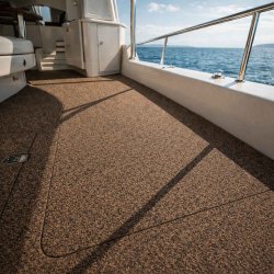 Cork decking for marine boats SeaKork 6mm x 1m &kappa;&alpha;&tau;ά&sigma;&tau;&rho;&omega;&mu;&alpha; &sigma;&kappa;&alpha;&phi;ώ&nu; &alpha;&pi;ό &phi;&epsilon;&lambda;&lambda;ό DARK