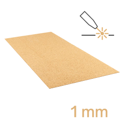 Lasergesneden kurkplaat 1x305x610mm (lasergraveren kurkplaat)