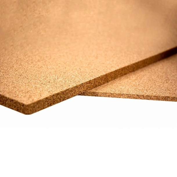 6Pcs Self-adhesive Cork Board 3mm Thickness Natural Wooden Sheets