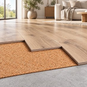 Sous couche liege rouleau 1,8mm x 1m x 1m isolation en liege pour tous les types de sol