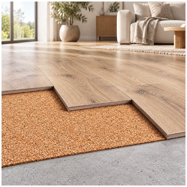 Zemin Kaplama Altlığı Mantar Rulosu 1,8mm x 1m x 1m T�m Zemin T�rleri İ�in
