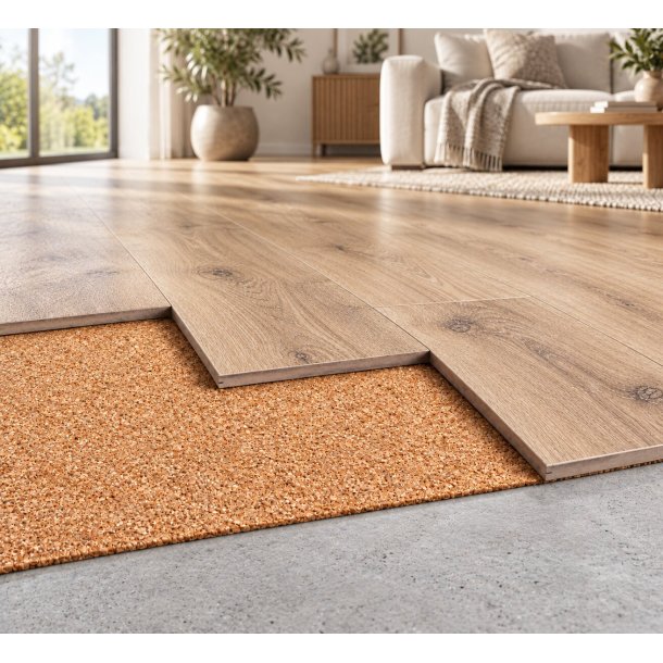 Korķa grīdas apak�klājs 1,8mm x 1m x 10m visa veida grīdas tipiem