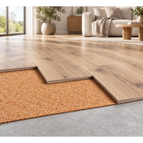 Korķa grīdas apak�klājs 2mm x 1m x 10m visa veida grīdas tipiem