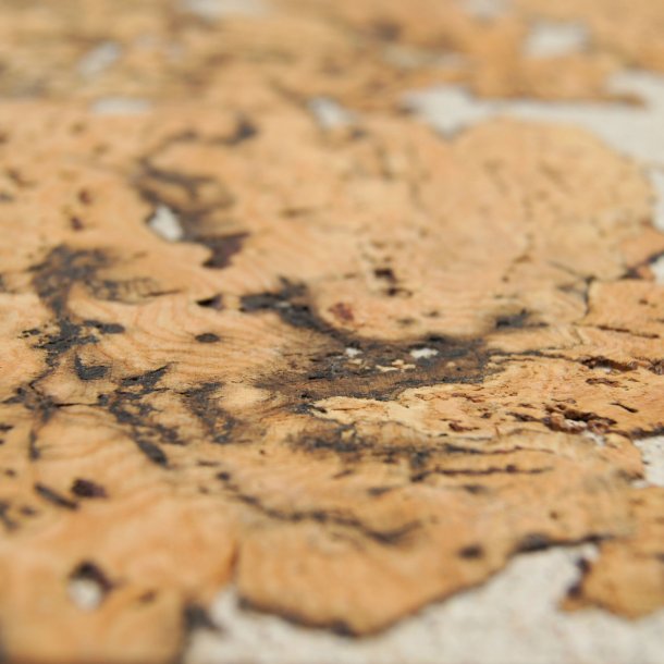 Dekoratīvā korķa sienas segums HAWAI WHITE 3x300x600mm - iepakojums 1,98 m2