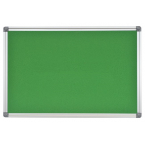 DONKERGROEN kurkbord 45x60cm met aluminium DecoLine frame